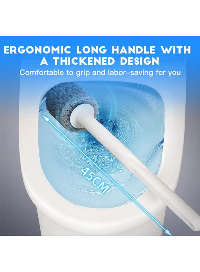 PAACHU Toilet Brush and Holder Set, Bathroom Toilet Brush Wall-Mounted or Freestanding Toilet Cleaner Brush, Splash-Proof & Rust-Free Deep Cleaning Brush Set - Image 5